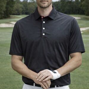 FootJoy Black Polo with Red Accents (260)